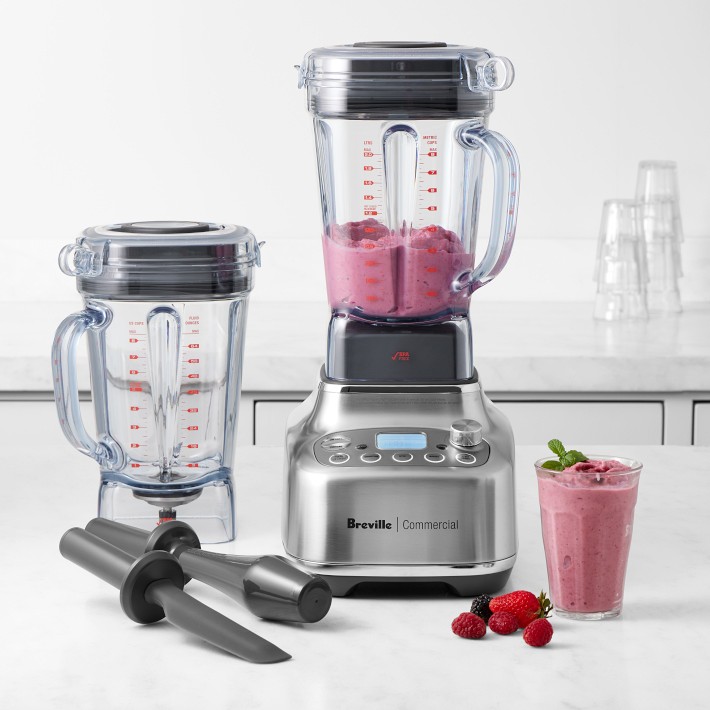 Breville The All-in-One 15-Speed Hand Blender in Black, Clear and Brushed  Stainless Steel
