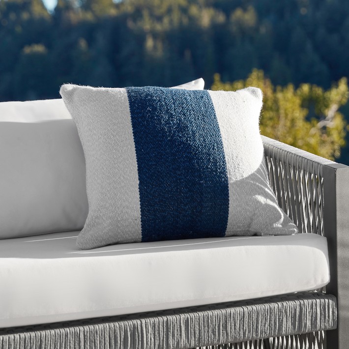 Striped Spice Indoor Outdoor Lumbar Pillow