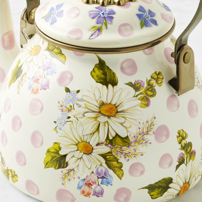 MacKenzie-Childs  Wildflowers Small Canister - Pink