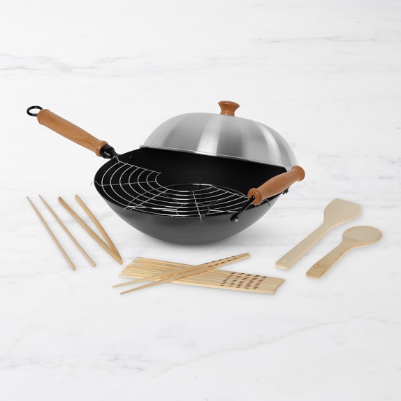 Williams Sonoma De Buyer Carbon Steel Crepe Pan & Tools Set