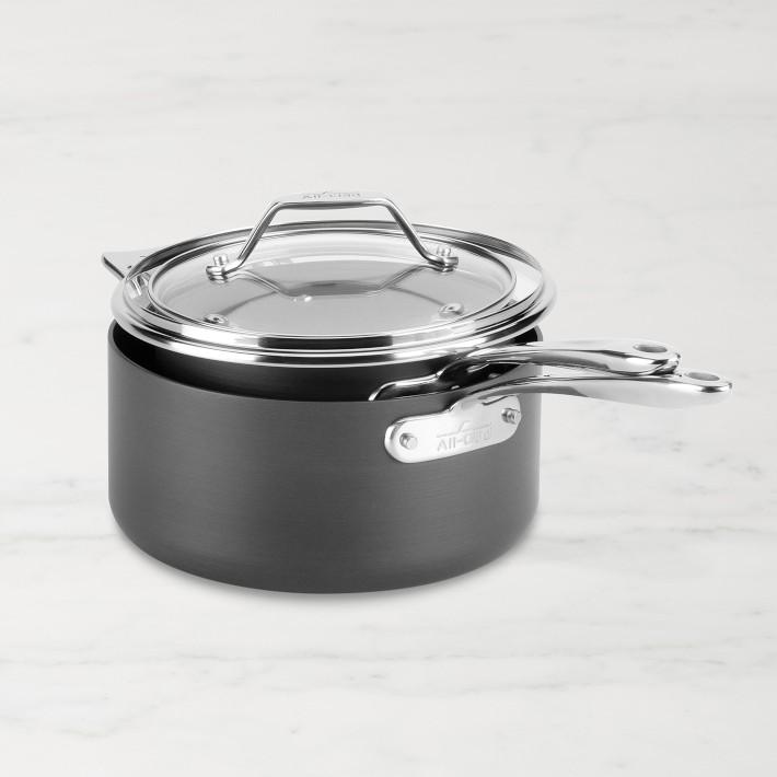 Essentials Nonstick Cookware, Stockpot with Multi-purpose Insert and lid, 7  quart