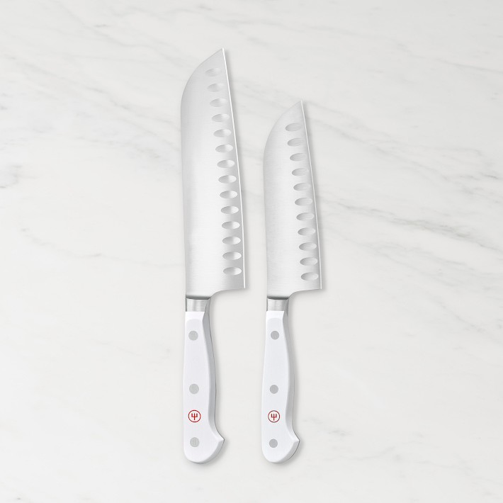 Wüsthof Classic 2-Piece Santoku White Knife Set | Williams Sonoma