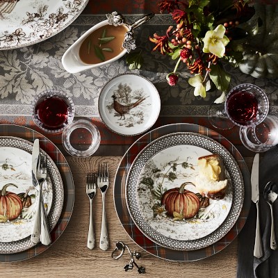 Autumn Plaid Charger Plate | Williams Sonoma