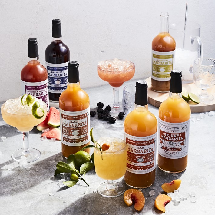 Sonora Outdoor Etched Tritan Margarita Glasses Set of 6 Cocktail Glasses Williams Sonoma