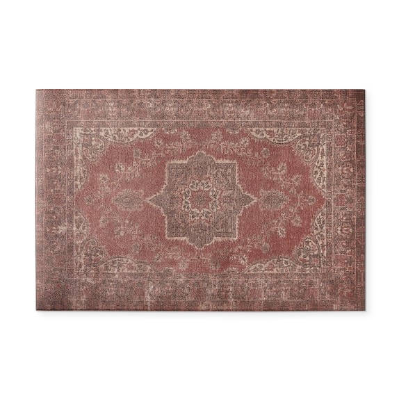 Williams Sonoma Faux Knotted Rug Comfort Mat, Red Williams Sonoma