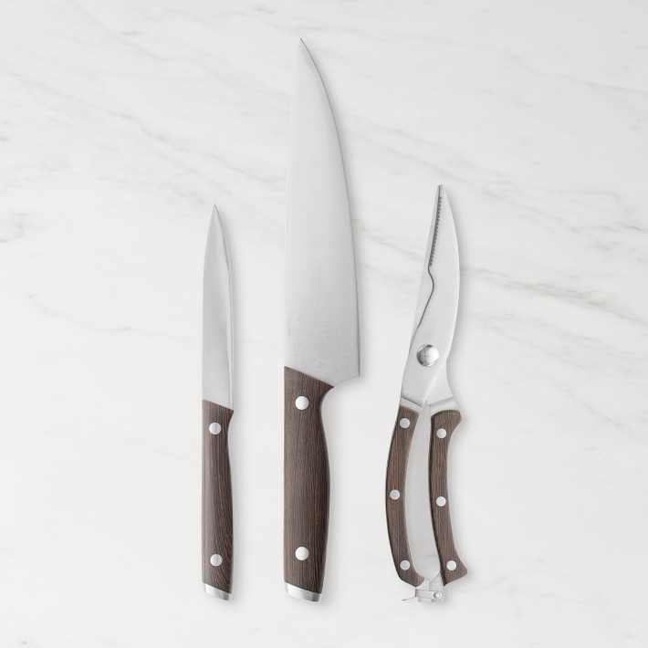 Berghoff Slate And Spirit Stainless Steel 3pc Starter Knife Set