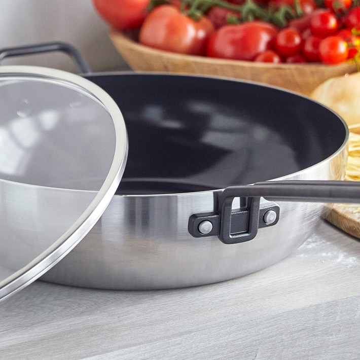 Williams Sonoma GreenPan™ Stanley Tucci™ Stainless-Steel Ceramic Nonstick  4-Piece Cookware Set