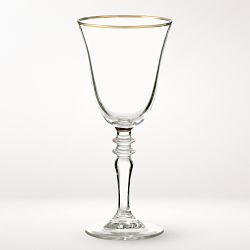 Six Bohemia CRYSTAL Wine Glasses angela Pattern, Vintage Hand