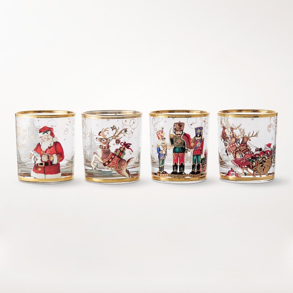 Twas the Night Before Christmas Double Old-Fashioned Glasses - Mixed ...