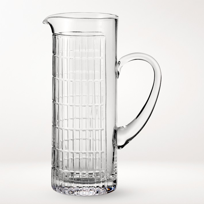 3 Quart Glass Pitcher with Lid,96 Oz -Iced Tea Pitcher, Juice