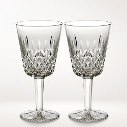 Rolling Crystal Wine Glasses Set of 2