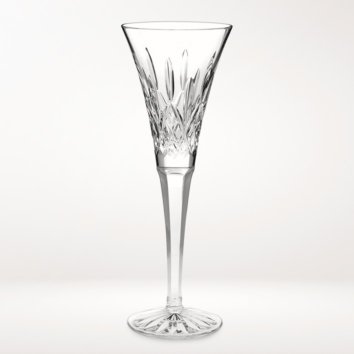 Waterford Crystal Toasting Champagne Flutes Heirloom Wedding Hearts glasses  - 2