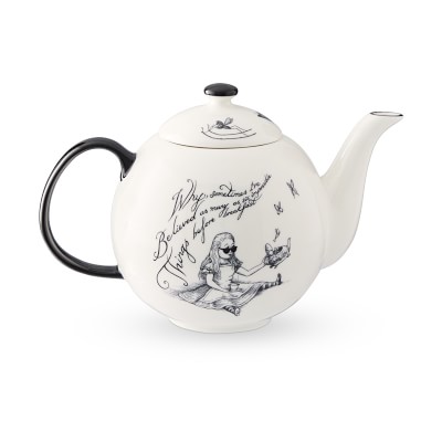 Alice in Wonderland teabag holder, teapot shaped tea bag dish