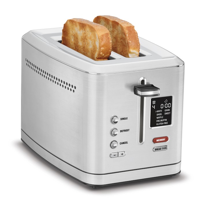 BELLA 4 Slice Toaster with Auto Shut Off - Extra Wide Slots & 4 Slice,  White
