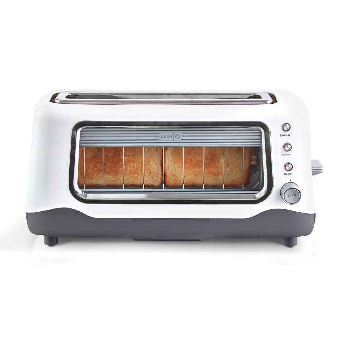  DASH Mini Toaster Oven Cooker for Bread, Bagels, Cookies,  Pizza, Paninis & More with Baking Tray, Rack, Auto Shut Off Feature - Aqua:  Home & Kitchen