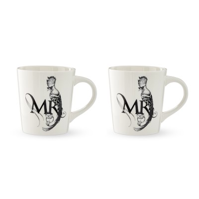 Disney Couple Wedding Gift Mug Set / Mickey And Minnie, Mr. And