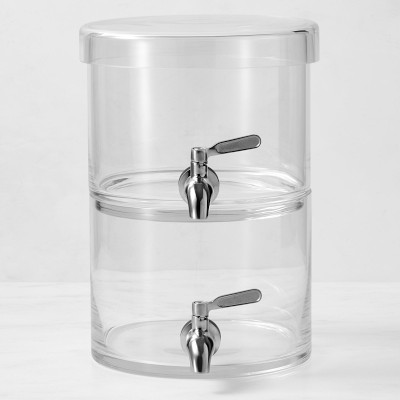 Tabletops Unlimited Mason Glass Drink Dispenser with Metal Lid, Clear, 3 Gallon