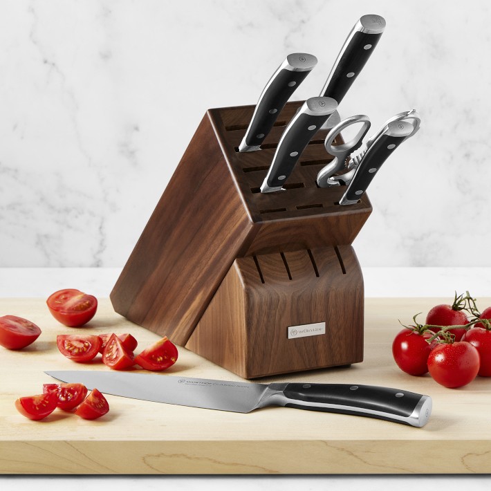 Wusthof Classic Ikon 10-Piece Walnut Knife Block Set