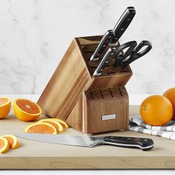 Sabatier Edgekeeper 15-pc. White Knife Block Set with Cutting Board