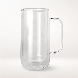 Bodum 2 Pk Single Wall Bistro Mugs, Tempered Glass Clear