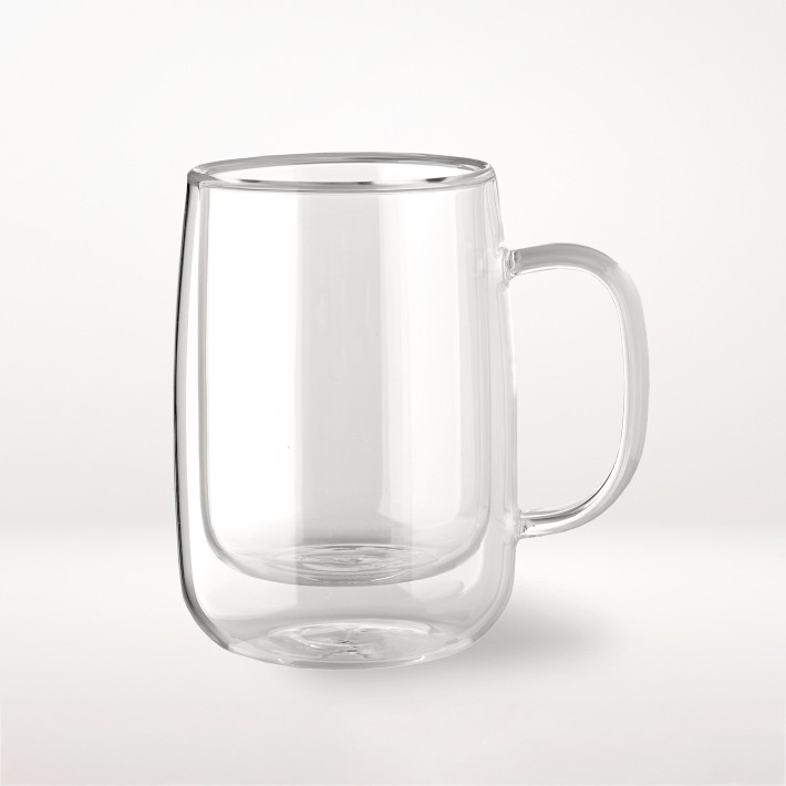Double-Wall Glass Coffee Mug - Small
