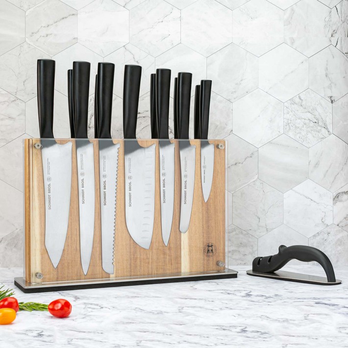 Schmidt Brothers Cutlery Carbon 6 6-Piece Steak Knife Set in Wood Box
