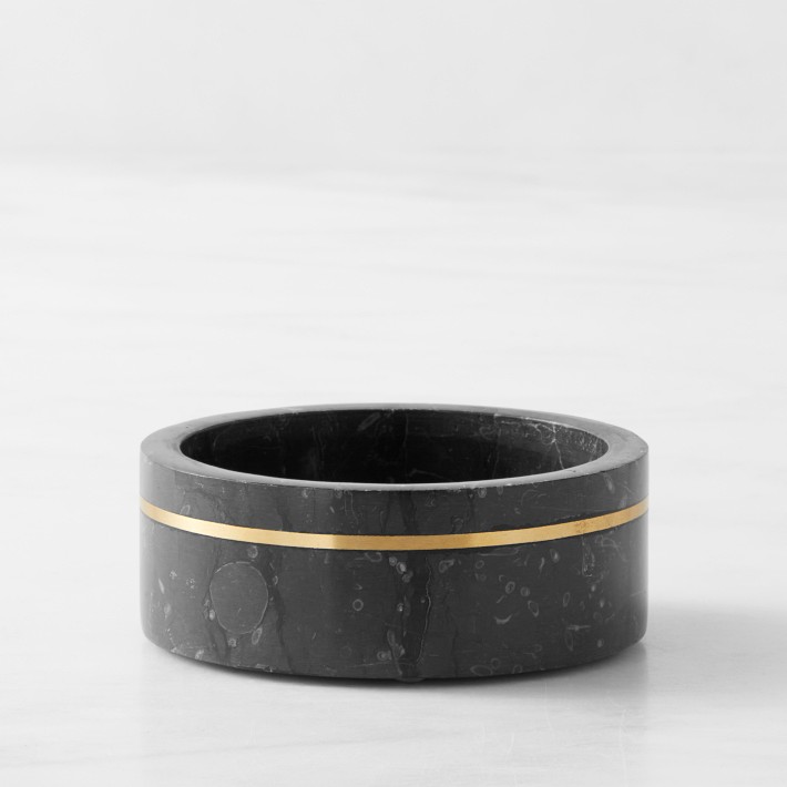 Black Marble Wine Coaster Williams Sonoma