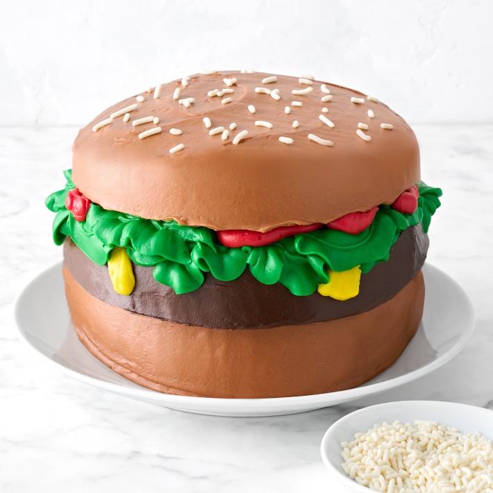 Hamburger Cake - Sprinkle Bakes