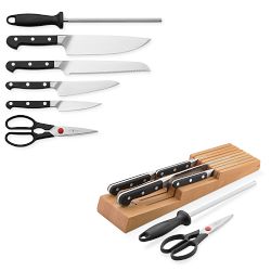 Thyme & Table Knife Set 13-Piece Kitchen Slim Block Stainless Steel Knife  Set US