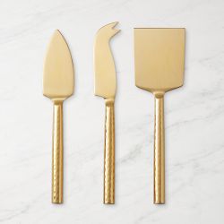 Black & Gold Cheese Knife Set of 3