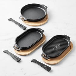 SHOP Ooni  cast iron SIZZLER Pan with Removable handle & thick