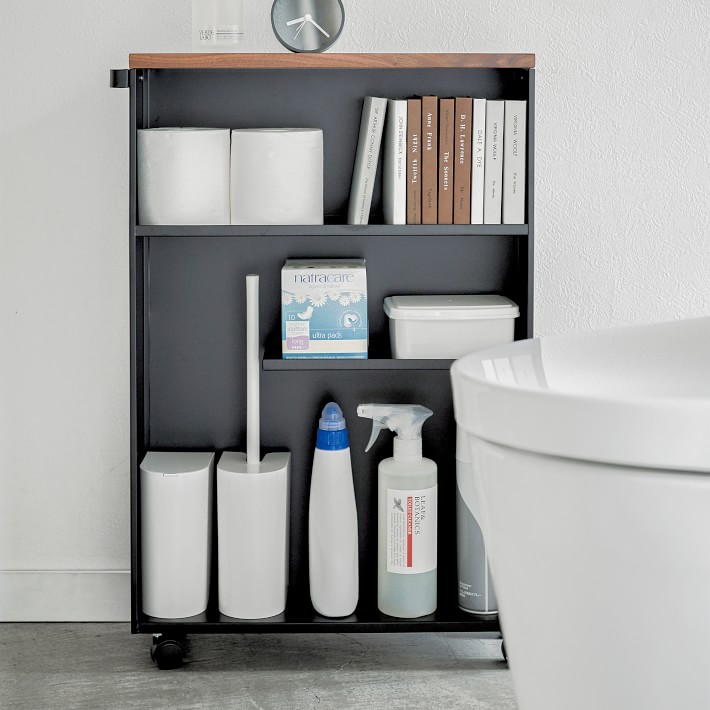 Yamazaki Home Tower Rolling Storage Cart