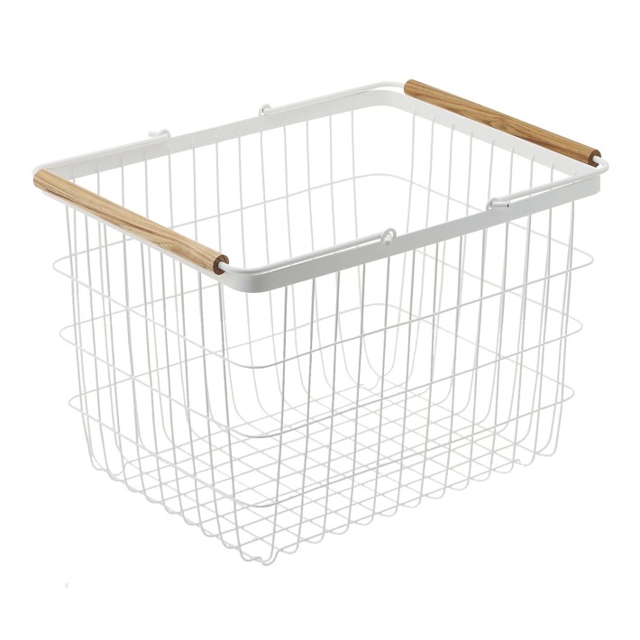 YAMAZAKI Home Wire Standing Bath Shelf Baskets | Steel | Tall | Shower  Caddy, White