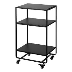  Yamazaki Home Kitchen Appliance 3 tier Storage Rack-Standing  Organizer Shelves, One Size, Black : Home & Kitchen