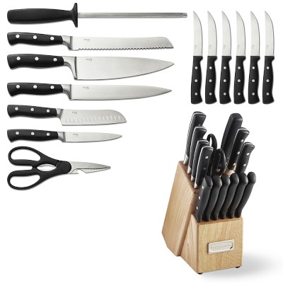 Williams Sonoma Cuisinart Triple Rivet Cutlery Block, Set of 15