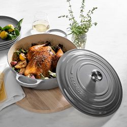 Lodge USA Enamel 4.5 Qt Enameled Cast Iron Dutch Oven - Cast Iron Cookware  - Dutch Oven Pot with Lid - Smoothing Sailing Color - 4.5 Qt Capacity