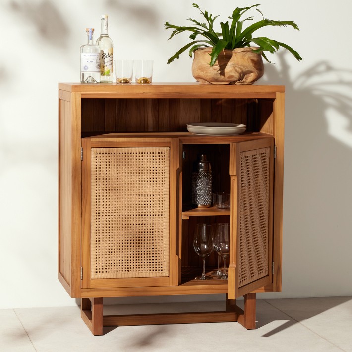 Cabinet Balcony Coffee Tea Small Table Stand Wood Rattan Living Room Tv  Nordic Weaving Sofa Side Tables Room Desks Furniture