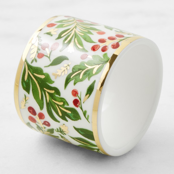 Noel Napkin Rings, Set of 4 Williams Sonoma