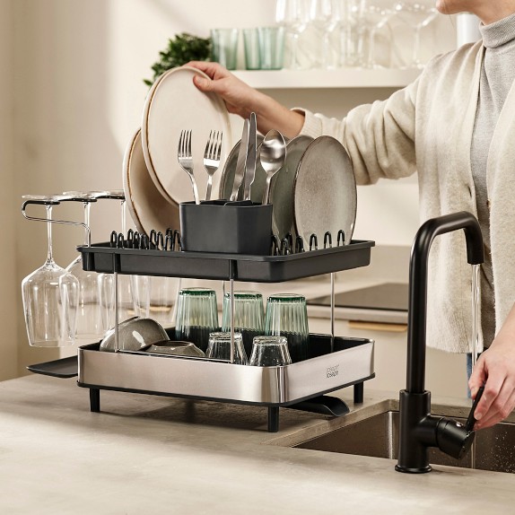 Joseph Joseph Extend Expandable Dish Rack StainlessSteel Williams Sonoma