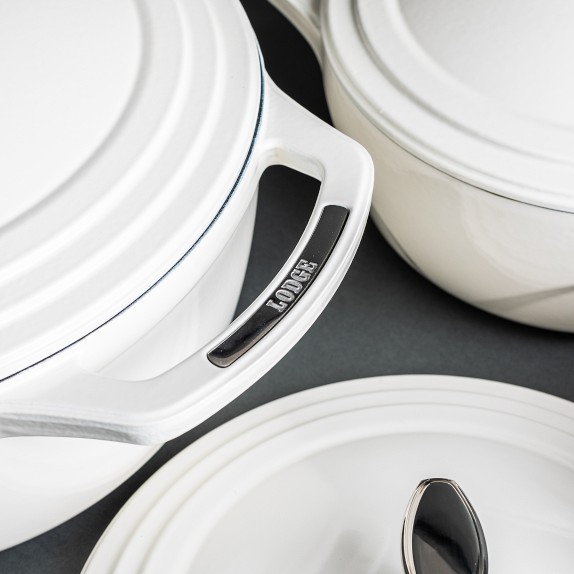 Lodge USA Enameled Cast Iron Dutch Oven Williams Sonoma