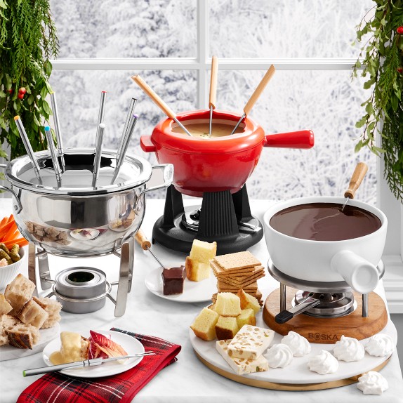 AllClad CastAluminum Fondue Pot Williams Sonoma