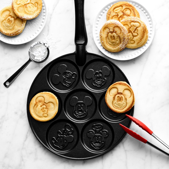 Nordic Ware Mini Silver Dollar 7 - 3 Waffle Pancake Maker Griddle