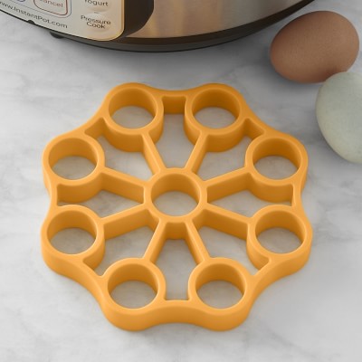 OXO Silicone Pressure Cooker Set 3 Piece Egg +Steamer+ Basket Cooking Rack