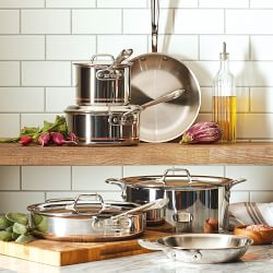 Williams-Sonoma - Summer 2019 - All-Clad d5 Stainless-Steel 15-Piece Cookware  Set