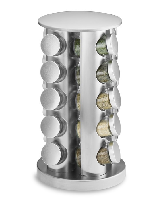 Stainless Steel Spice Racks with 24 Spice Glass Jars – Talented