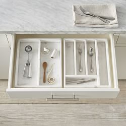 Hold Everything Expandable In-Drawer Flatware Organizer, Ashwood