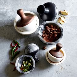 AllModern Pocitos Marble Mortar And Pestle Set