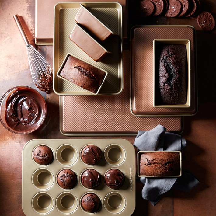 Williams Sonoma Copper Goldtouch® Nonstick Mini Loaf Pans Set of 4