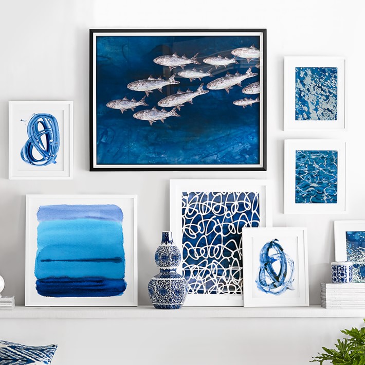 Crashing Waves 48 High 3-Piece Framed Canvas Wall Art Set