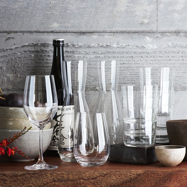 Williams Sonoma Estate Stemless Red Wine Glasses